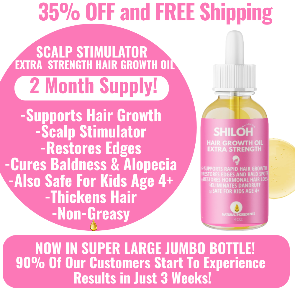 🔥35% OFF! JUMBO Size-Scalp Stimulator-Hair Growth Oil Extra Strength 2Month Supply- FREE SHIPPING )
